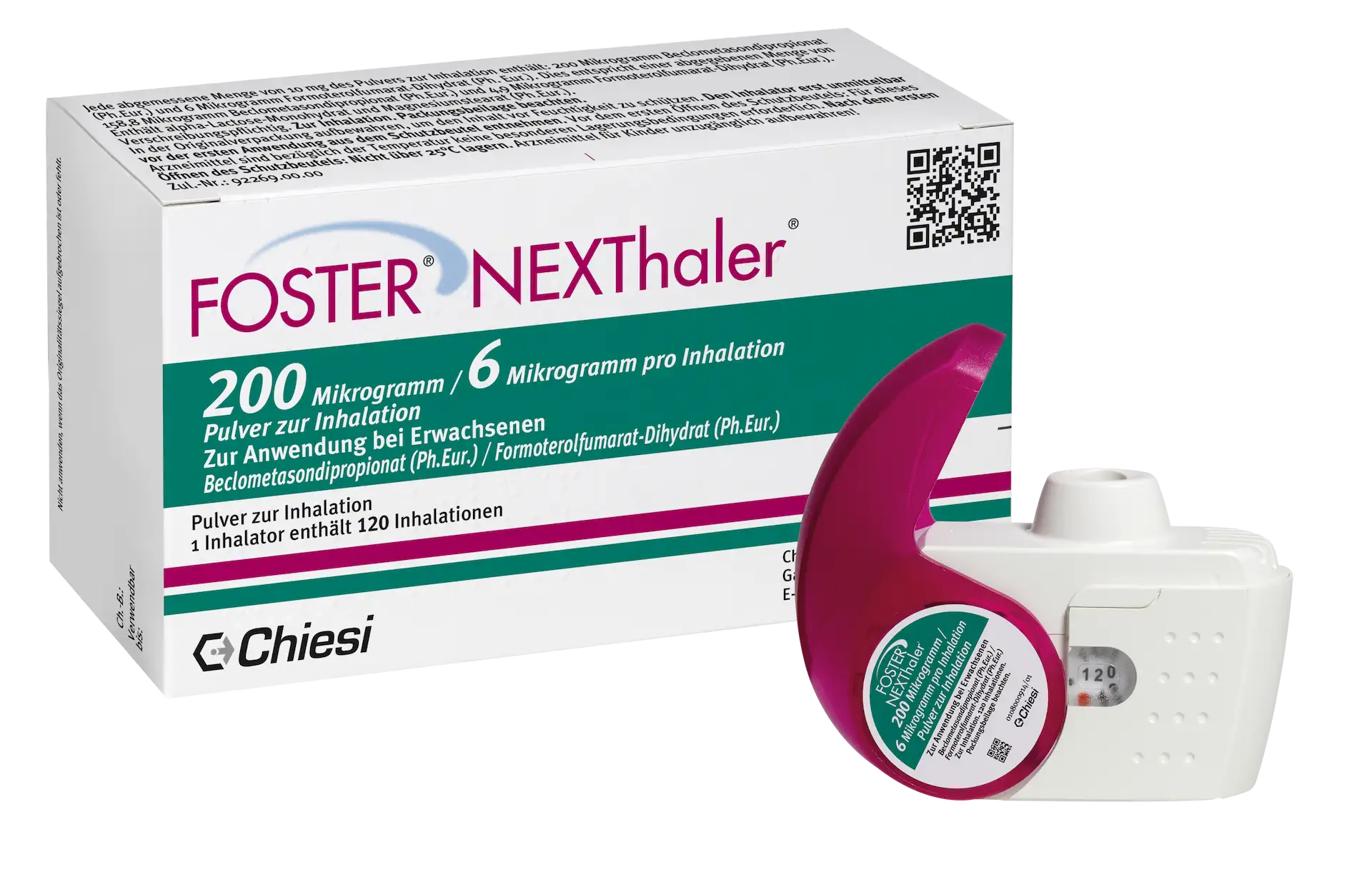 FOSTER ® NEXThaler ® 200 micrograms /6 micrograms per dose, powder for .
